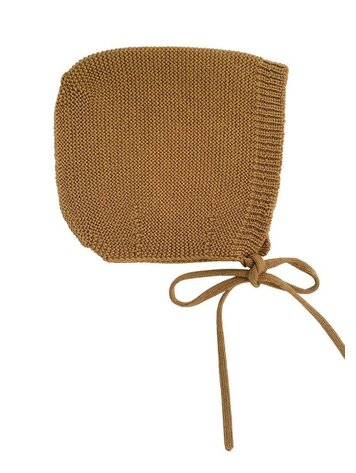Hvid Bonnet Dolly - Mustard