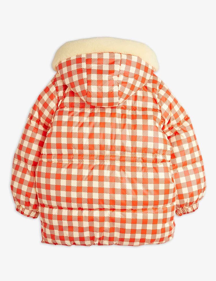 Mini Rodini Ritzratz Patch Gingham AOP Heavy Puffer