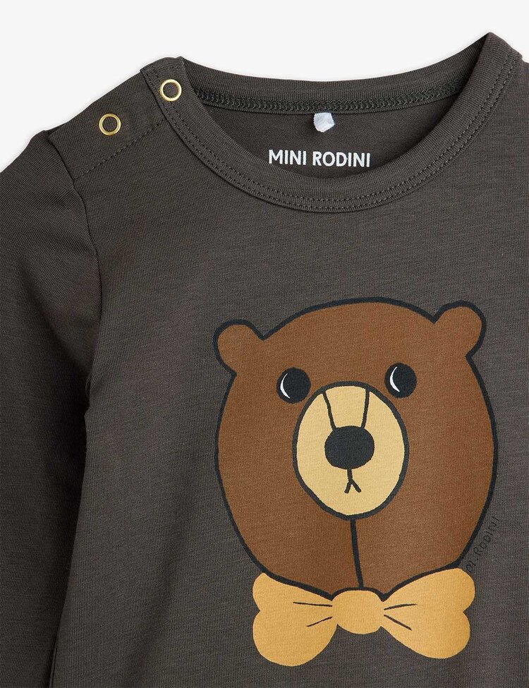 Mini Rodini Bear SP Long Sleeve Body - Grey