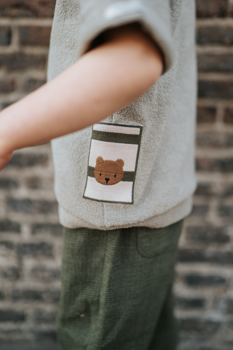 Donsje Amsterdam Thommy Shirt Bear - Dusty Green