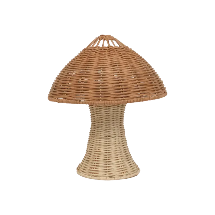 Olli Ella Mushroom Lamp - Natural & Straw