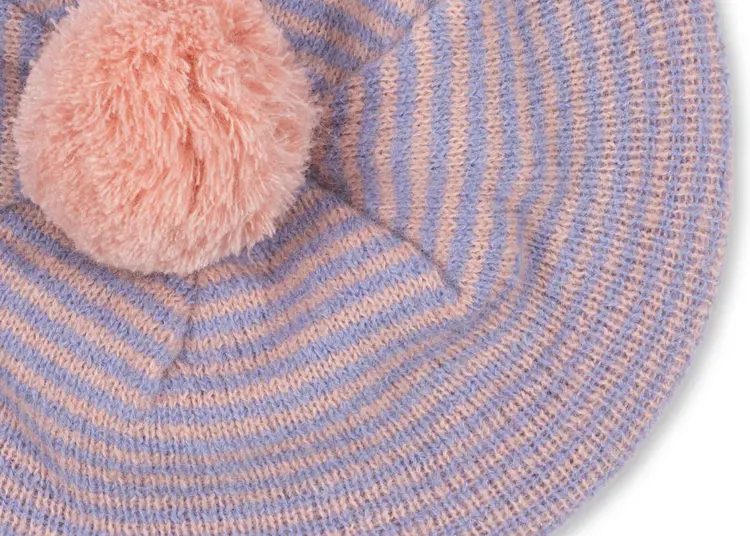 Konges Sløjd Berle Knit Beret - Purple/Pink Dolphin