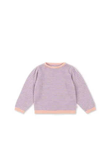 Konges Sløjd Berle Puff Knit Sweater  - Purple/Pink Dolphin