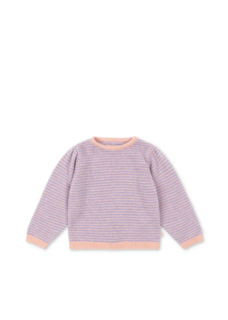 Konges Sløjd Berle Puff Knit Sweater  - Purple/Pink Dolphin