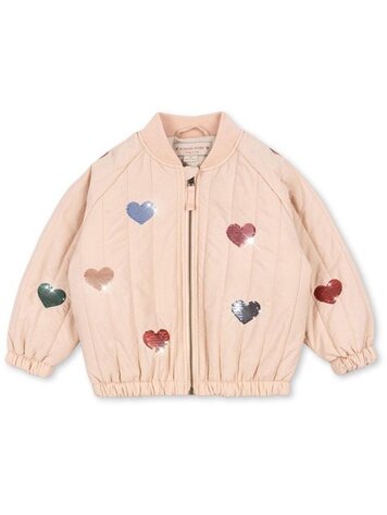 Konges Sløjd Juno Sequin Bomber Jacket - Cameo Rose