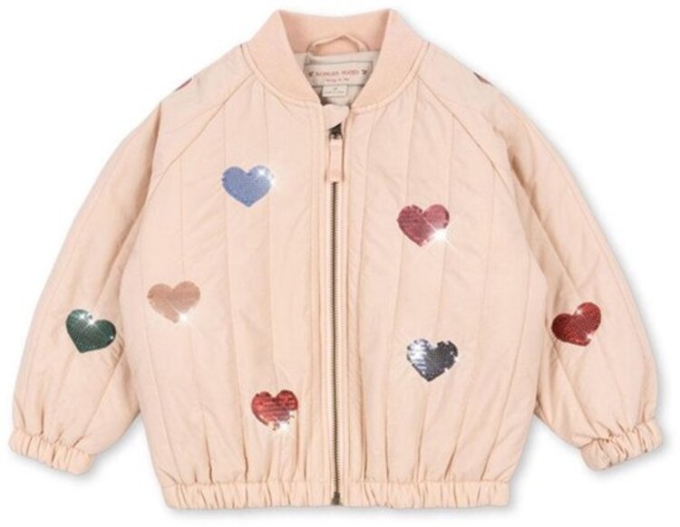 Konges Sløjd Juno Sequin Bomber Jacket - Cameo Rose
