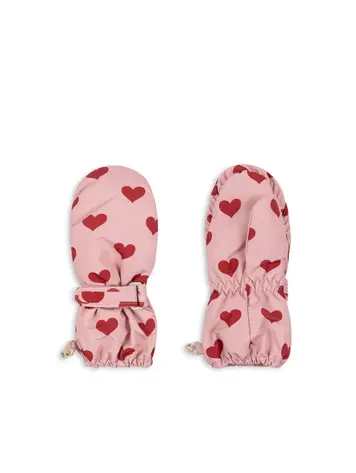 Konges Sløjd Nohr Snow Mittens Print - Amour Pink