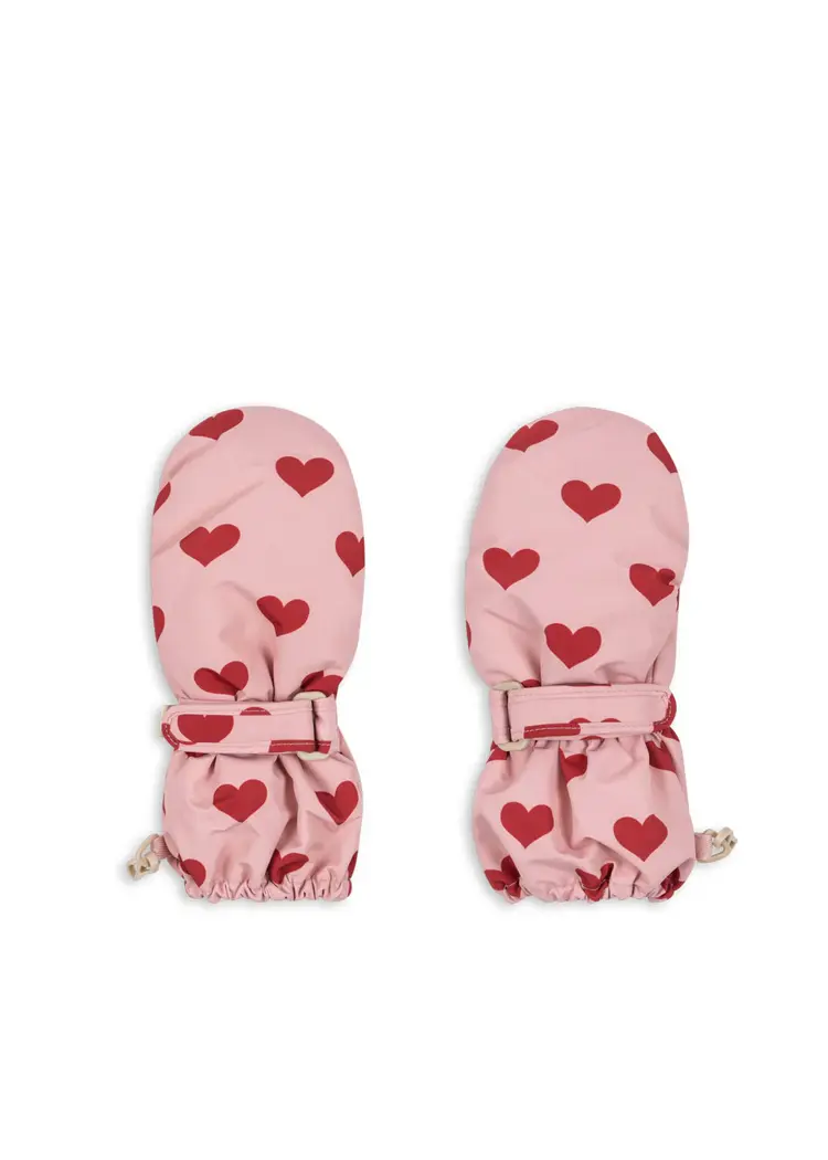 Konges Sløjd Nohr Snow Mittens Print - Amour Pink