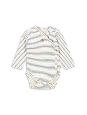 Konges Sløjd Basic LS Body Newborn - Stripe Blue