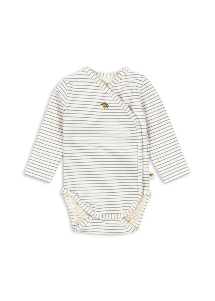 Konges Sløjd Basic LS Body Newborn - Stripe Blue