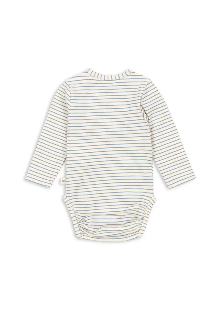 Konges Sløjd Basic LS Body Newborn - Stripe Blue