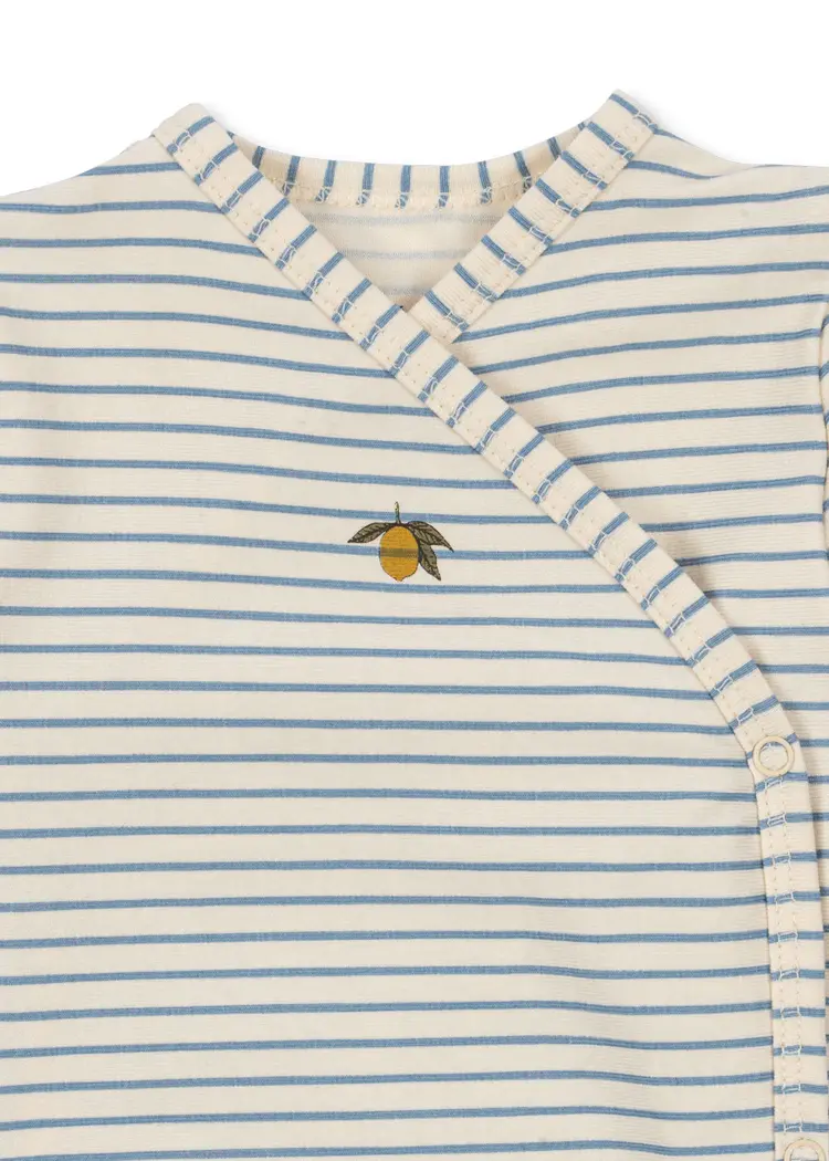 Konges Sløjd Basic LS Body Newborn - Stripe Blue