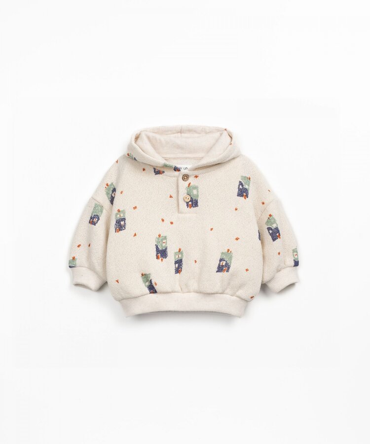 Play Up Printed Jersey Sweater - Pencil