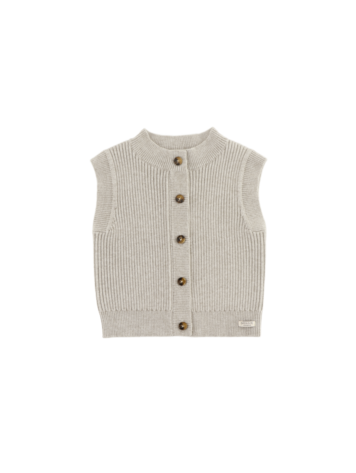 Donsje Amsterdam Tjitske Vest - White Sand Melange