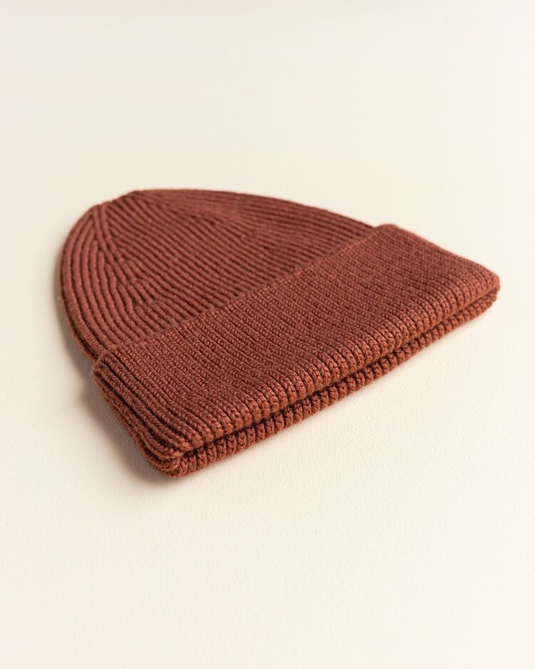 Hvid Beanie Fonzie - Cherry