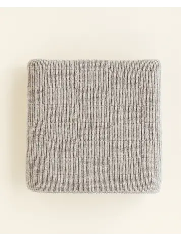 Hvid Dekentje Ivy - Pebble