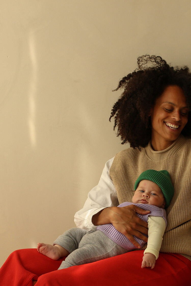 Hvid Beanie Fonzie - Grass