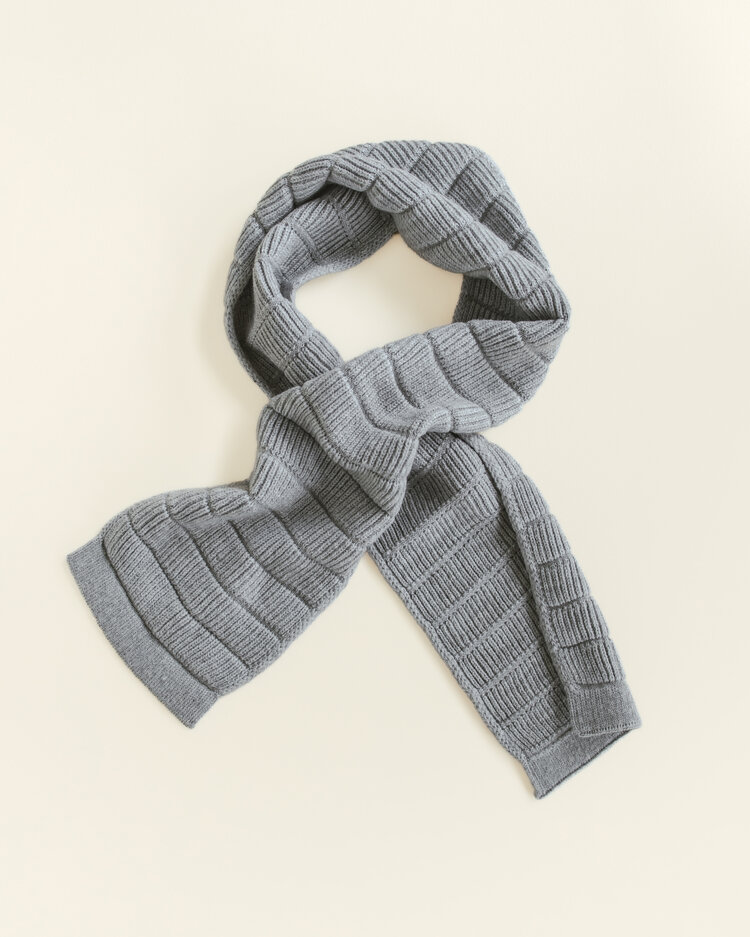 Hvid Scarf Jacobino - Grey Melange
