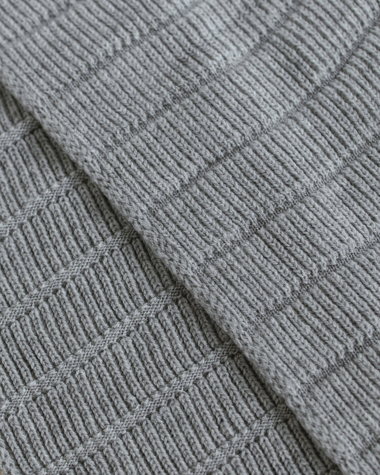 Hvid Sjaal Jacobino - Grey Melange