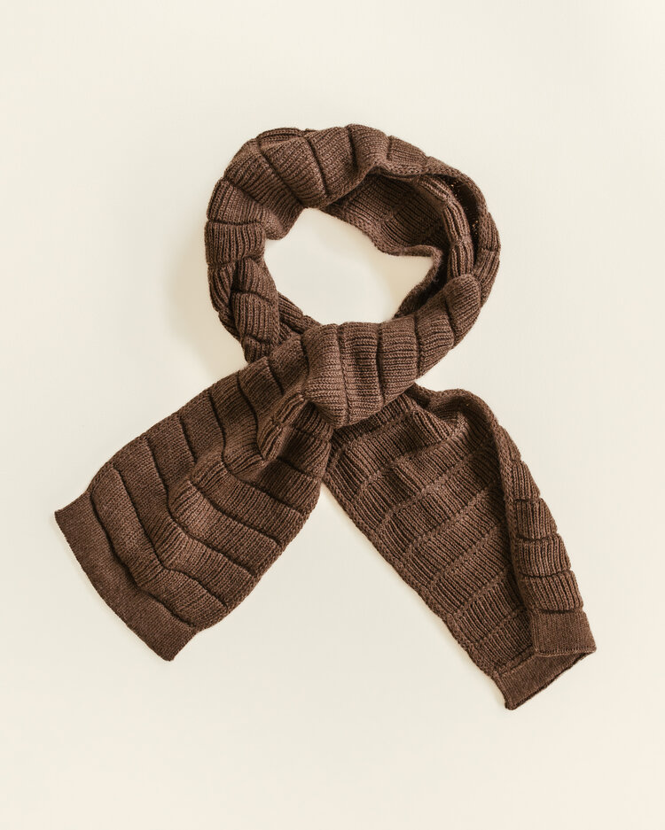 Hvid Scarf Jacobino - Mocha