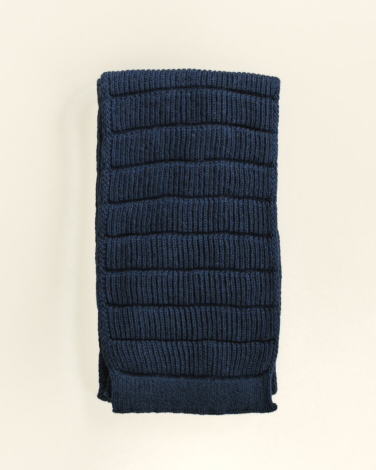 Hvid Sjaal Jacobino - Blue