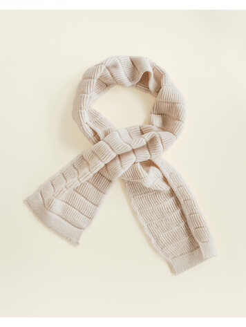 Hvid Sjaal Jacobino - Cream