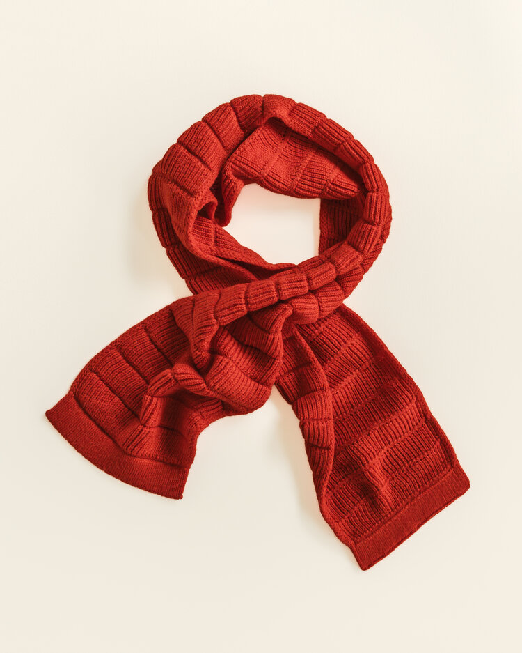 Hvid Sjaal Jacobino - Red