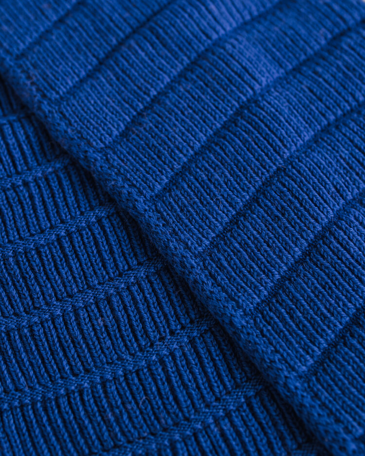 Hvid Sjaal Jacobino - Cobalt Blue