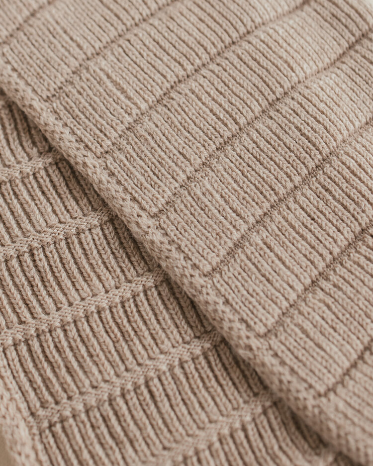 Hvid Scarf Jacobino - Sand