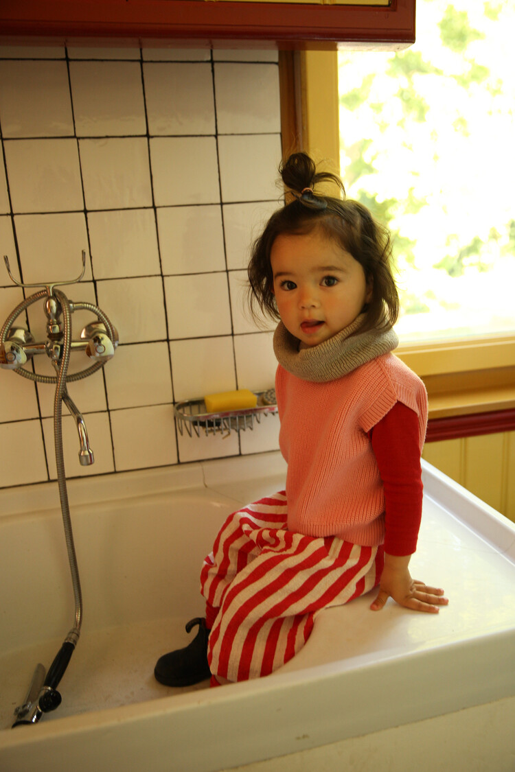 Hvid Sjaal Gigi - Grey Melange