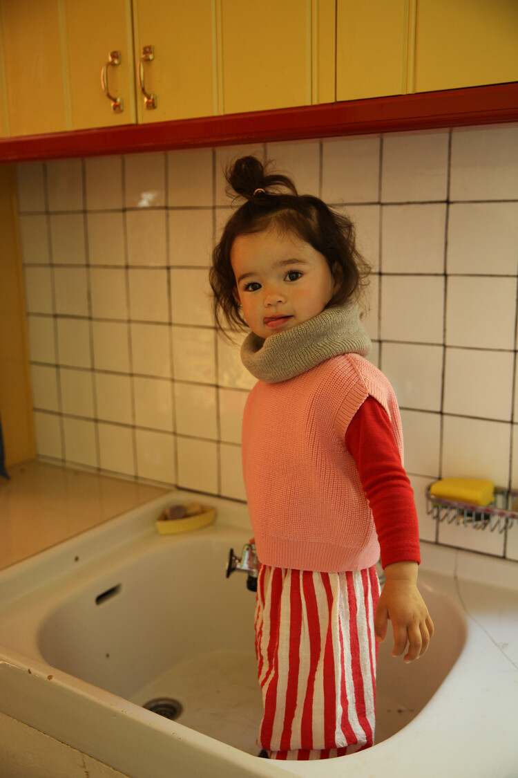 Hvid Sjaal Gigi - Grey Melange