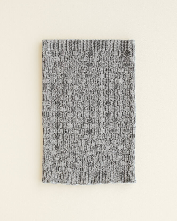Hvid Tube Scarf Gigi - Grey Melange