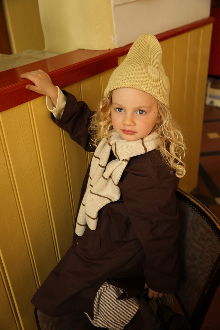 Hvid Scarf Igor - Cream/Mocha