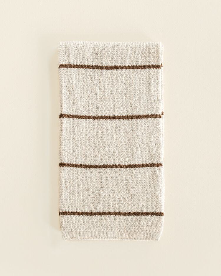 Hvid Scarf Igor - Cream/Mocha