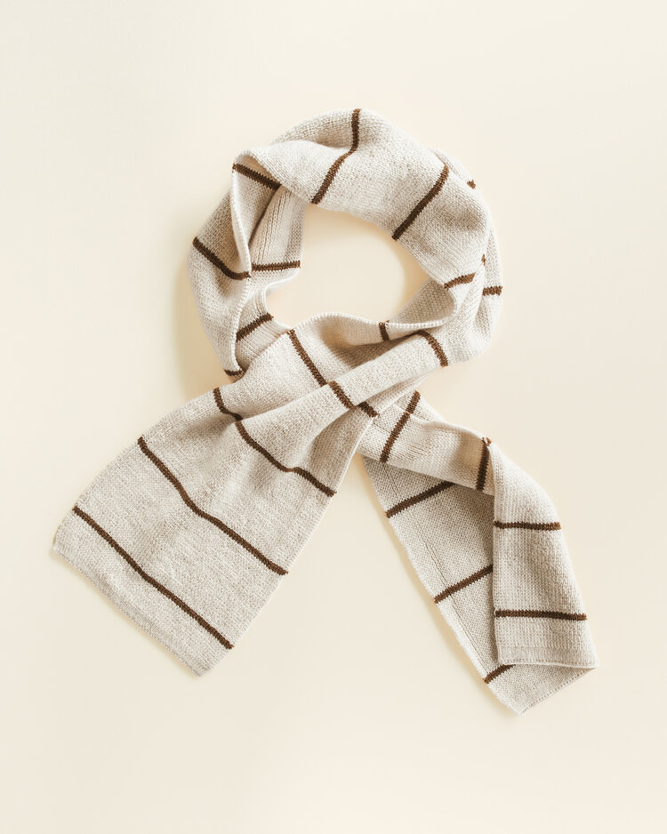 Hvid Scarf Igor - Cream/Mocha