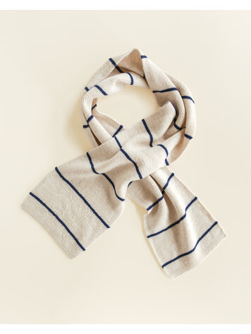 Hvid Scarf Igor - Cream/Blue