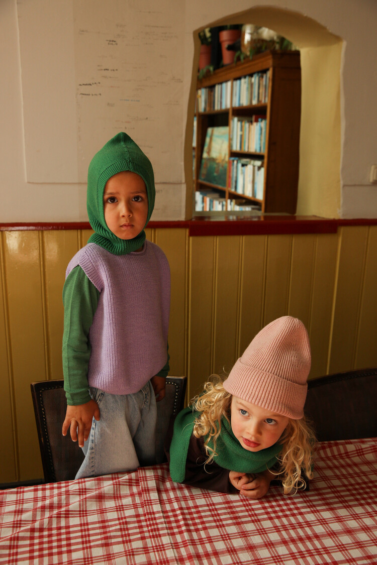 Hvid Balaclava Eddy - Grass