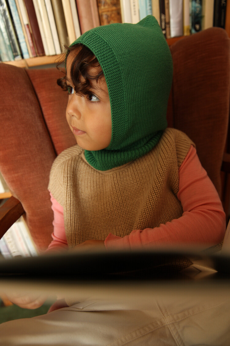 Hvid Balaclava Eddy - Grass