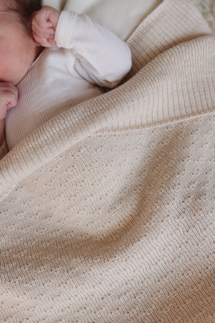 Hvid Blanket Dora - Cream