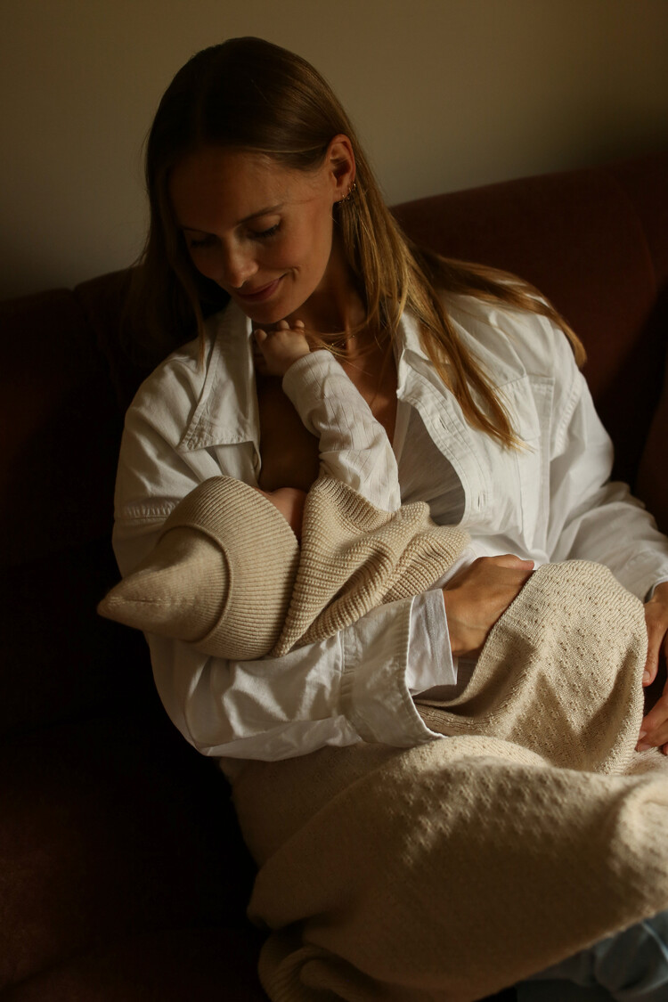 Hvid Blanket Dora - Cream