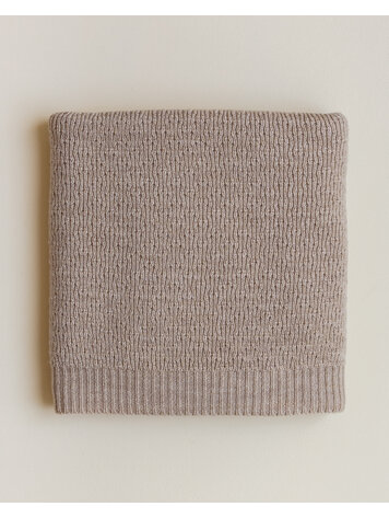 Hvid Blanket Dora - Sand