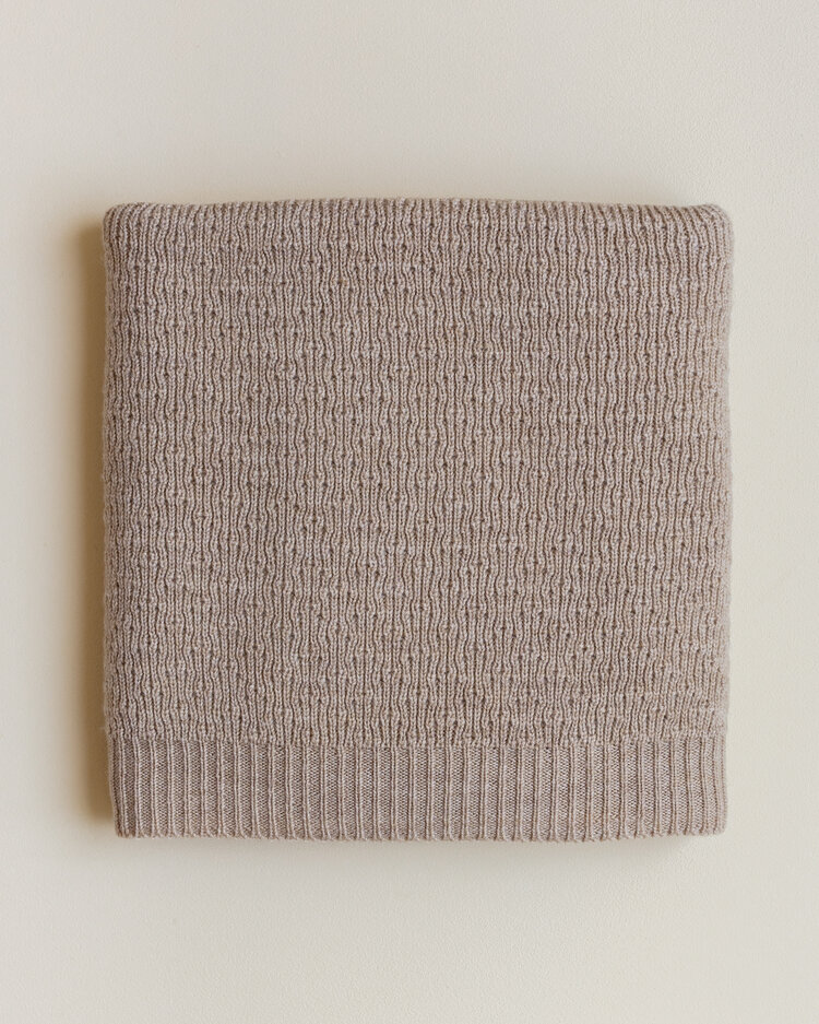 Hvid Blanket Dora - Sand