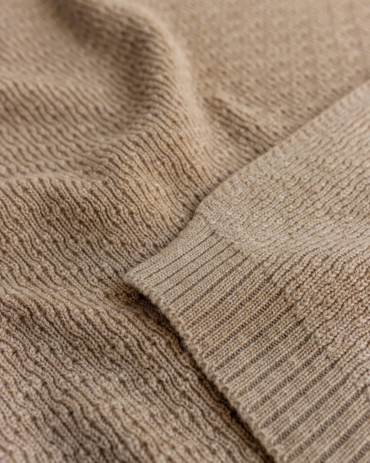 Hvid Blanket Dora - Sand