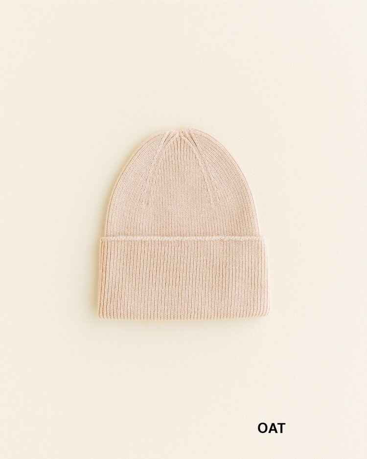 Hvid Beanie Fonzie - Oat