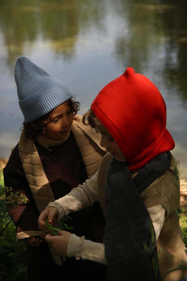 Hvid Balaclava Eddy - Red