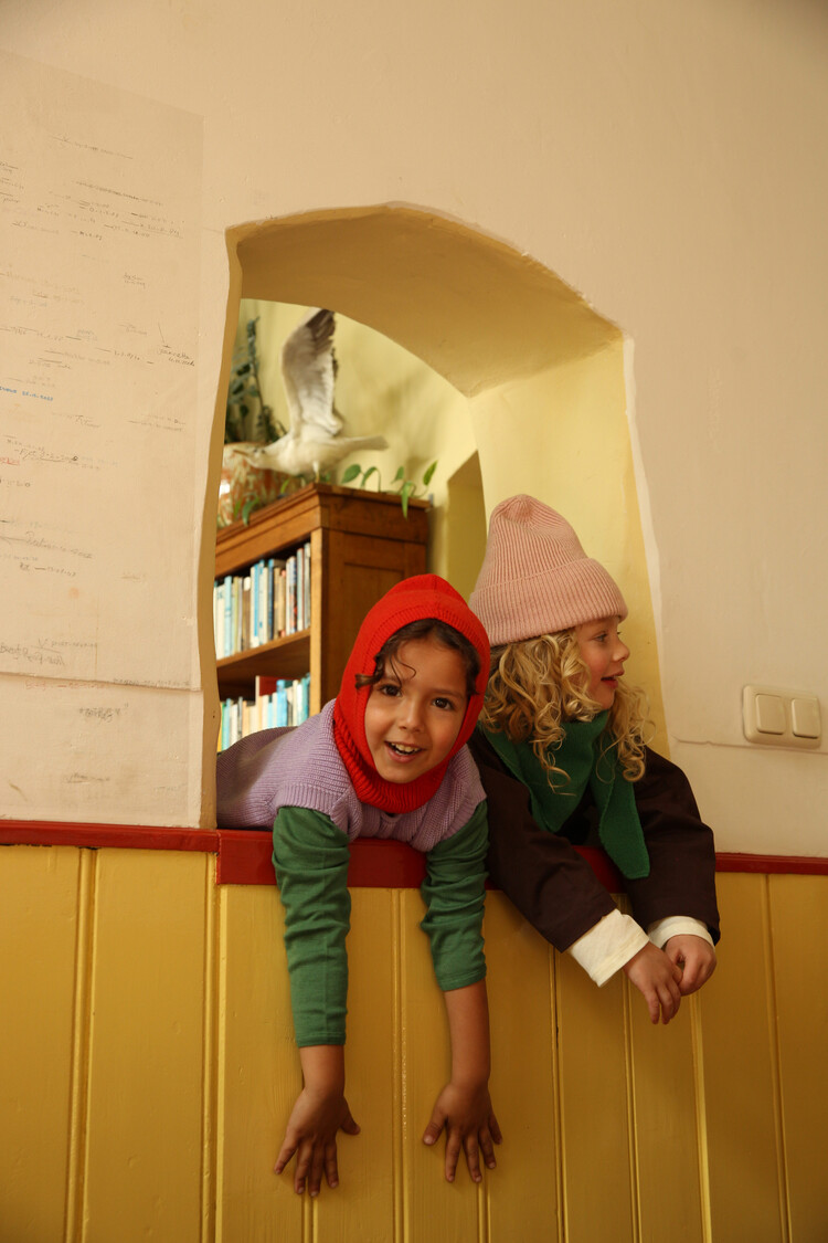 Hvid Balaclava Eddy - Red