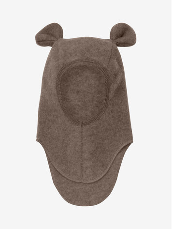 Huttelihut Balaclava Ears Wool Fleece - Brown Melange