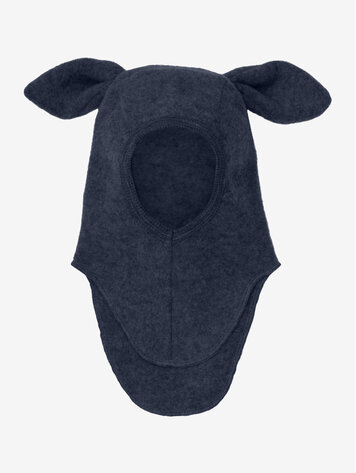 Huttelihut Balaclava Ears Wool Fleece -  Navy Melange