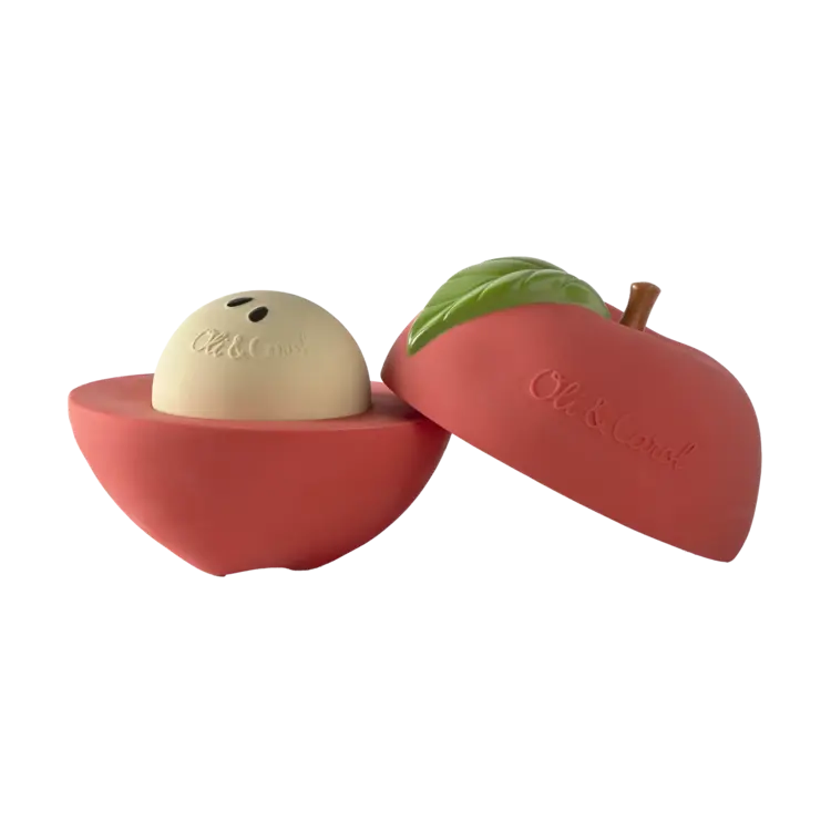 Oli & Carol Apple Stackable Toy & Rattle Ball