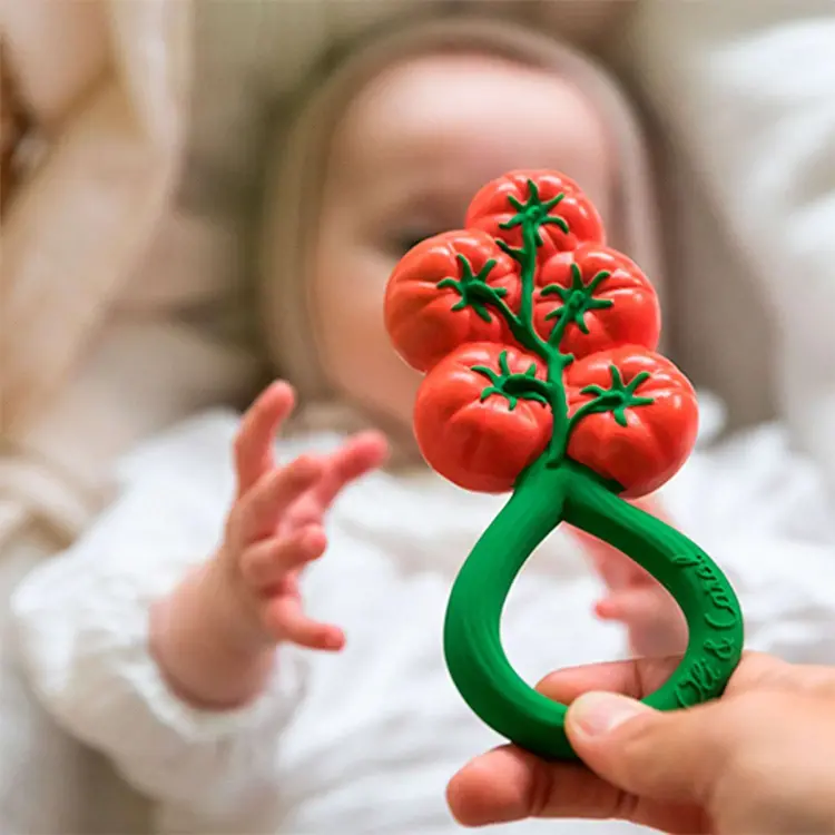 Oli & Carol Tomato Rattle Toy